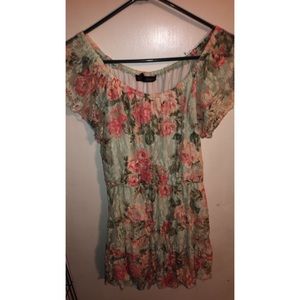Floral knee length dress